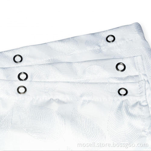 100% polyester jacquard fabric waterproof shower curtain​